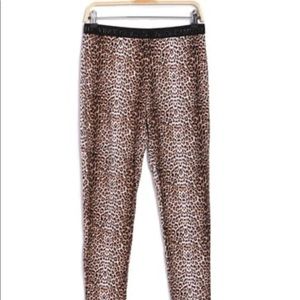 Vince Camuto Leopard Print Pajama Joggers